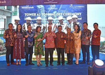 Pollux Habibie Gelar Topping Off Tower 2 Meisterstadt Batam