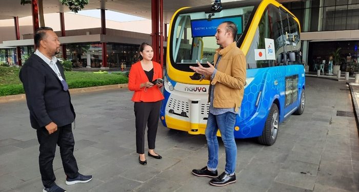 Kendaraan Listrik Otonom di QBig BSD City