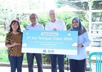 IKEA Salurkan Donasi Perlengkapan Tidur