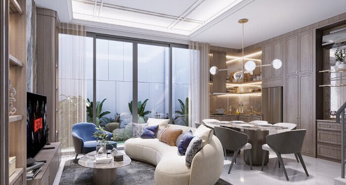 Hunian Bergaya Modern Colonial di Kawasan Kota Wisata Cibubur