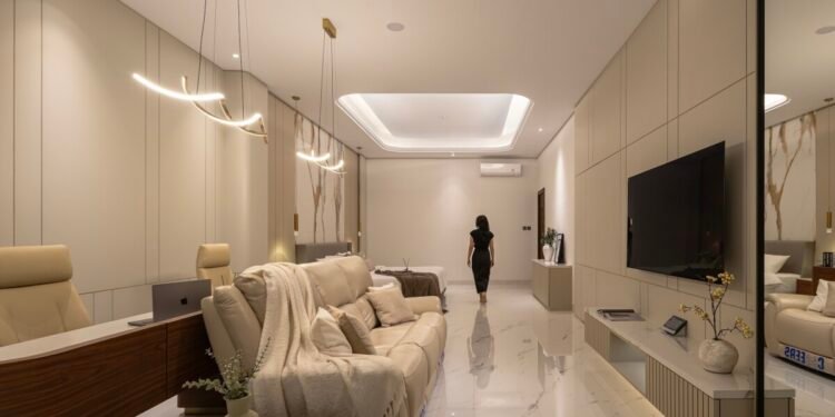 Hidden Door dalam Interior Rumah Mewah: Blending In An Oasis Within