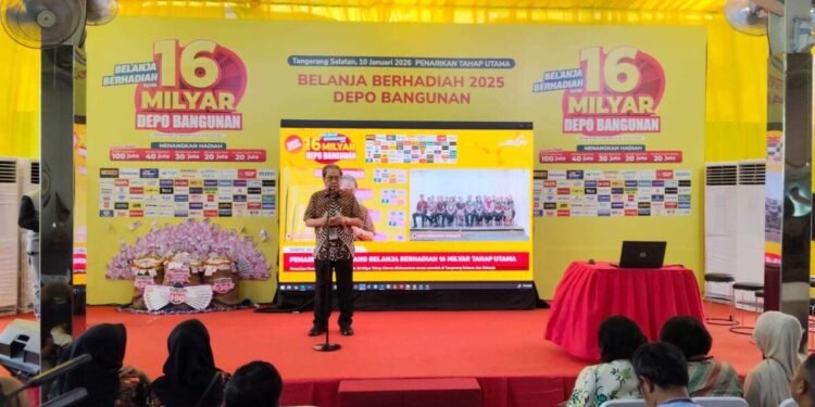Depo Bangunan Gelar Penarikan Undian Berhadiah 16 Miliar