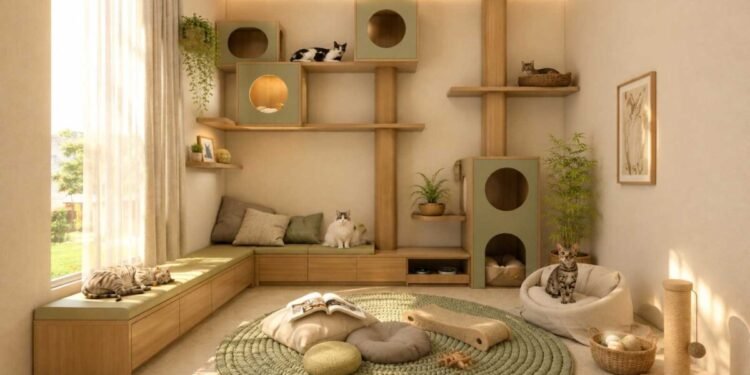 Saat Furniture Kucing Dirancang Menyatu dengan Gaya Interior Rumah